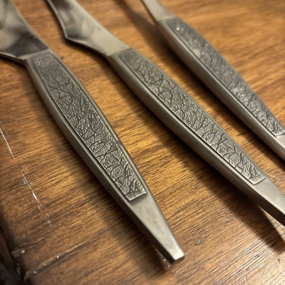Arthur Salm Stainless‎ Japan ASF3 DYNASTY 3-pc Carving Set Fork & Knives